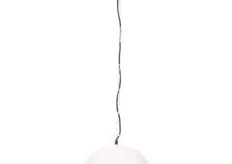 Lustră industrială vintage, 25 W, alb, rotund, 41 cm E27 - 3/5