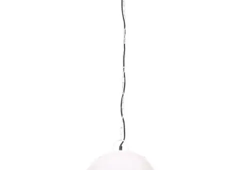 Lustră industrială vintage, 25 W, alb, rotund, 41 cm E27 - 4/5