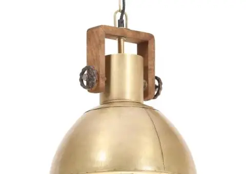 Lampă suspendată industrială, 25 W, arămiu, 30 cm, E27, rotund - 2/5