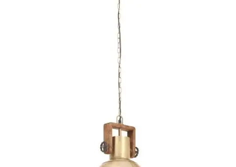 Lampă suspendată industrială, 25 W, arămiu, 30 cm, E27, rotund - 4/5
