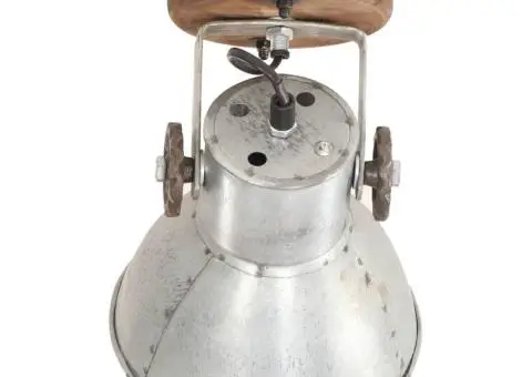 Lămpi de perete/tavan industriale argintiu 2 buc 20x25 cm E27 - 5/5