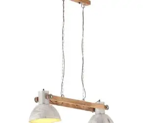 vidaXL Lampă suspendată industrială, 25 W, argintiu, 109 cm, E27
