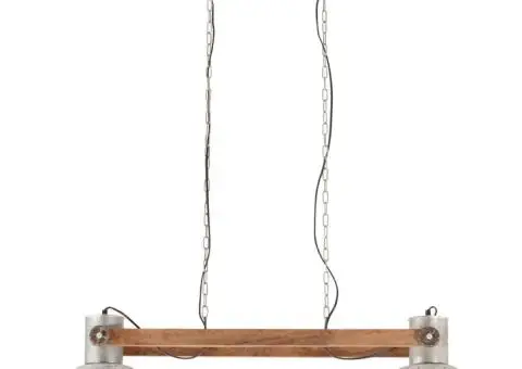Lampă suspendată industrială, 25 W, argintiu, 109 cm, E27 - 3/5