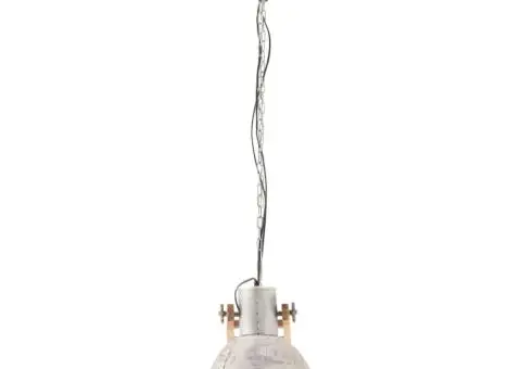 Lampă suspendată industrială, 25 W, argintiu, 109 cm, E27 - 4/5