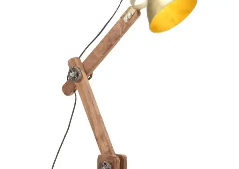 Lampă de birou industrială, alamă, 58x18x90 cm, E27, rotund - 1/5