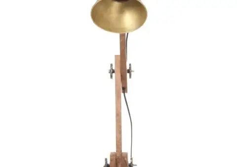 Lampă de birou industrială, alamă, 58x18x90 cm, E27, rotund - 3/5