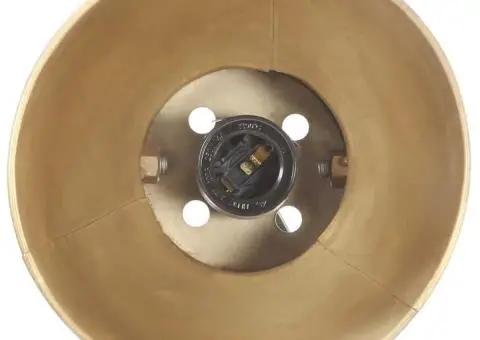 Lampă de birou industrială, alamă, 58x18x90 cm, E27, rotund - 5/5