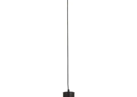 Lampă suspendată, negru, rotund, 17 cm, 25 W, E27 - 4/5