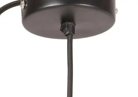 Lampă suspendată, negru, rotund, 17 cm, 25 W, E27 - 5/5