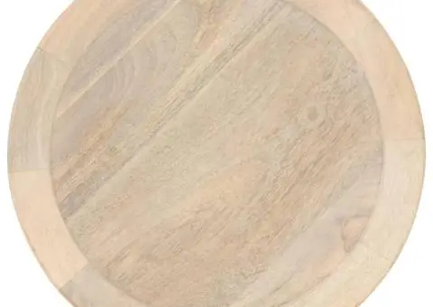 Masă laterală, Ø40 x 45 cm, lemn masiv de mango - 2/5