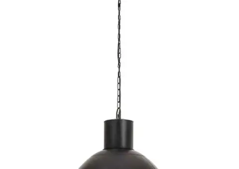 Lampă suspendată, negru, rotund, 48 cm, 25 W, E27 - 4/5