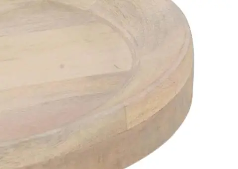 Masă laterală, Ø50 x 55 cm, lemn masiv de mango - 3/5