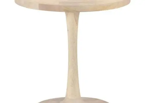 Masă laterală, Ø50 x 55 cm, lemn masiv de mango - 5/5