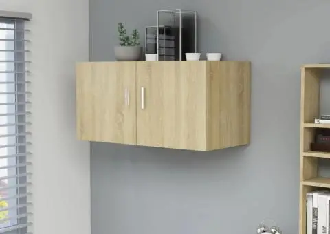 Dulap montat pe perete stejar Sonoma 80x39x40cm lemn prelucrat - 1/5