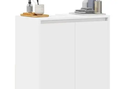 Dulap de baie, alb, 60x33x61 cm, lemn prelucrat - 4/5