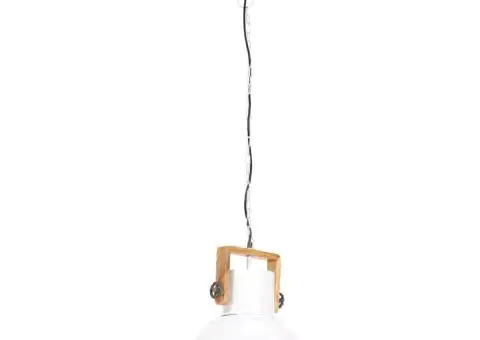 Lampă suspendată industrială, 25 W, alb, 40 cm, E27, rotund - 5/5