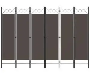 vidaXL Paravan de cameră cu 6 panouri, antracit, 240 x 180 cm