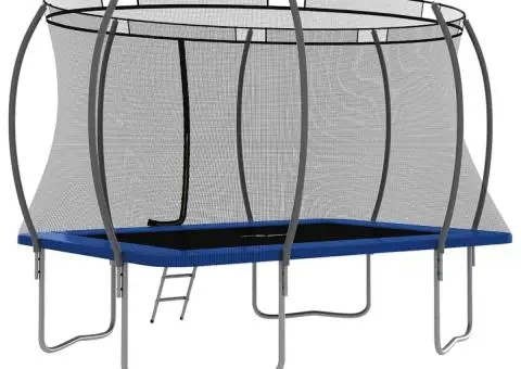 Set trambulină dreptunghiulară, 335 x 244 x 90 cm, 150 kg - 4/5