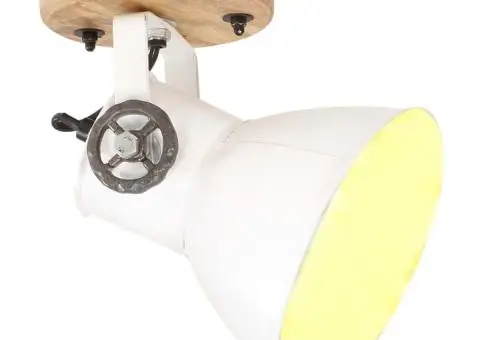 Lămpi de perete/tavan industriale, alb, 2 buc., 20x25 cm, E27 - 2/5