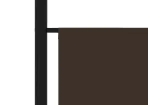 Paravan de cameră cu 5 panouri, maro, 250 x 180 cm - 5/5