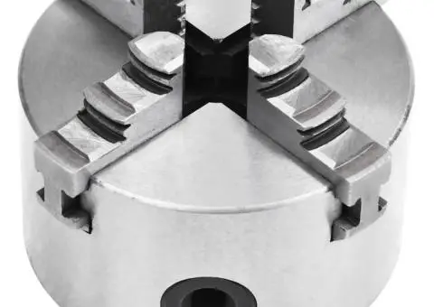 Mandrină de strung cu 4 fălci, 100 mm, oțel - 3/5