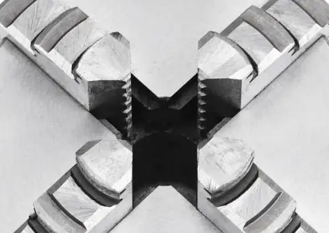 Mandrină de strung cu 4 fălci, 100 mm, oțel - 5/5