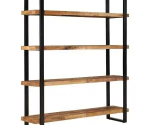 vidaXL Bibliotecă cu 4 rafturi, 160x40x180cm, lemn de mango nefinisat