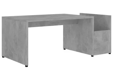 Măsuță de cafea, gri beton, 90 x 45 x 35 cm, lemn prelucrat - 2/5