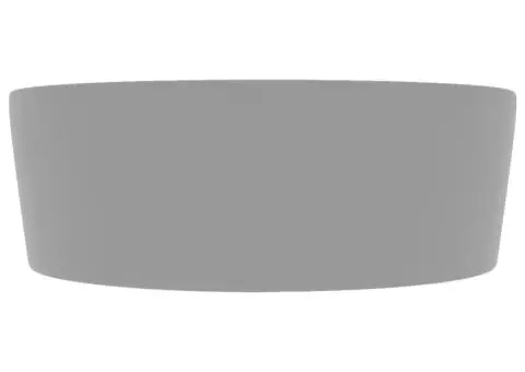 Chiuvetă de lux cu preaplin, gri deschis mat, 36x13 cm ceramică - 4/5