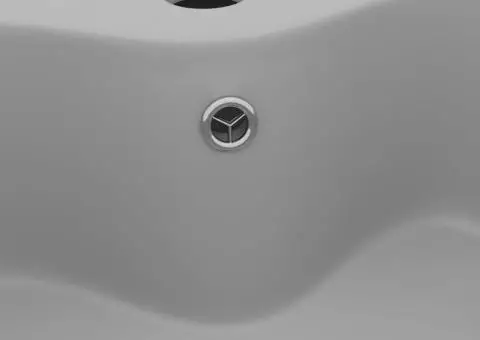 Chiuvetă de lux cu preaplin, gri deschis mat, 36x13 cm ceramică - 5/5