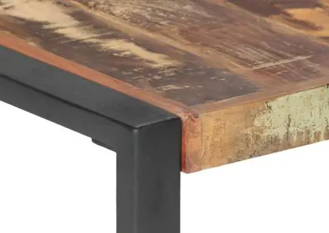 Măsuță de cafea, 140 x 140 x 40 cm, lemn masiv reciclat - 4/5