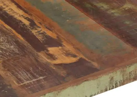 Măsuță de cafea, 140 x 140 x 40 cm, lemn masiv reciclat - 5/5