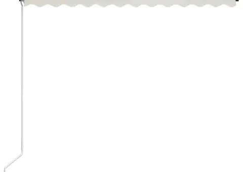 Copertină retractabilă manual, crem, 300 x 250 cm - 4/5