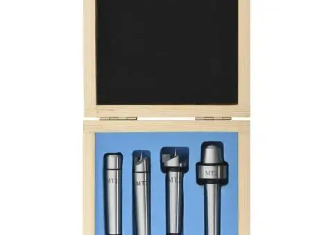 Vârfuri de centrare strung lemn, 4 buc., oțel, MT2 - 4/5