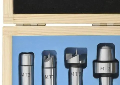 Vârfuri de centrare strung lemn, 4 buc., oțel, MT2 - 5/5