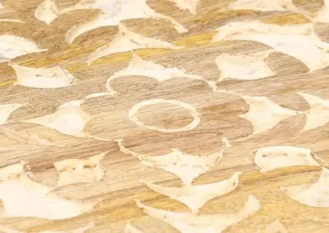 Masă laterală, Ø48 cm, lemn masiv de mango - 5/5