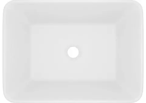 Chiuvetă de baie lux, alb mat, 41x30x12 cm, ceramică - 3/5