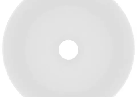 Chiuvetă de baie lux, alb mat, 40 x 15 cm, ceramică, rotund - 3/5