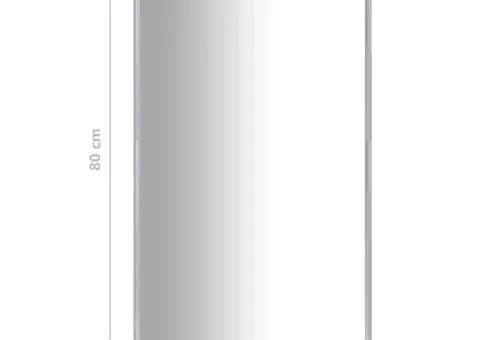 Oglindă, argintiu, 80x60 cm - 5/5