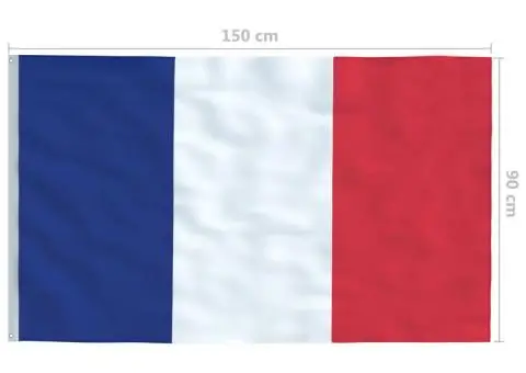 Steag Franța, 90 x 150 cm - 5/5
