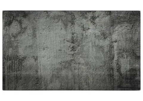 Plăci de tocat, 2 buc., sticlă securizată, model de beton - 2/5