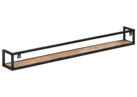 Rafturi de perete, 2 buc., 160 cm, lemn masiv reciclat - 4/5