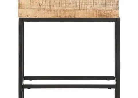 Masă laterală, 40 x 30 x 50 cm, lemn masiv de mango nefinisat - 2/5