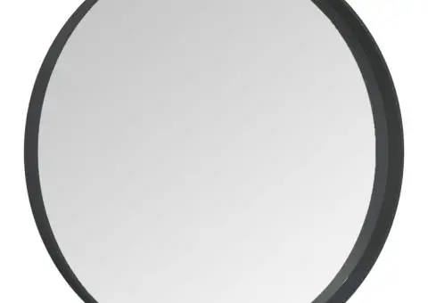 Oglindă de perete, negru, 40 cm - 3/5
