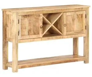 vidaXL Dulap, 120 x 30 x 76 cm, lemn de mango nefinisat