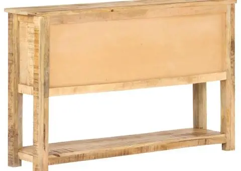 Dulap, 120 x 30 x 76 cm, lemn de mango nefinisat - 3/5