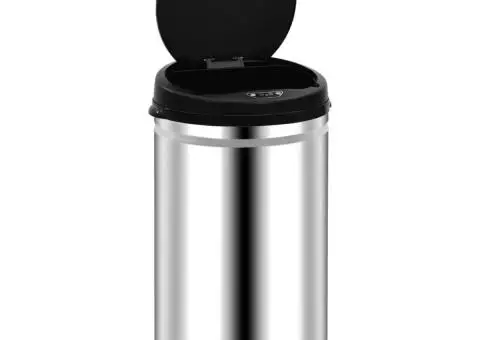 Coș de gunoi automat cu senzor, 40 L, oțel inoxidabil - 3/5