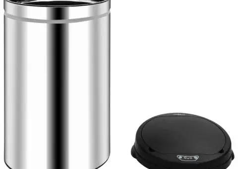Coș de gunoi automat cu senzor, 40 L, oțel inoxidabil - 4/5