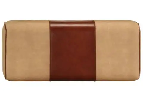 Bancă Bok gimnastică maro 58cm piele naturală/lemn masiv mango - 4/5