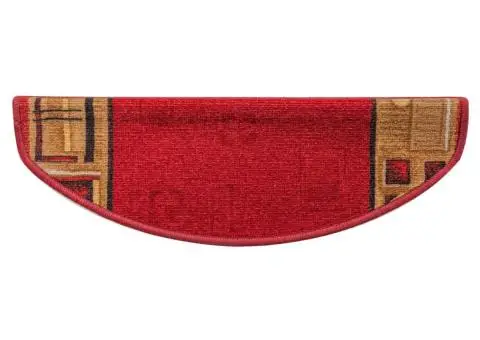 Covorașe scări autoadezive, 15 buc., roșu, 65 x 21 x 4 cm - 4/5